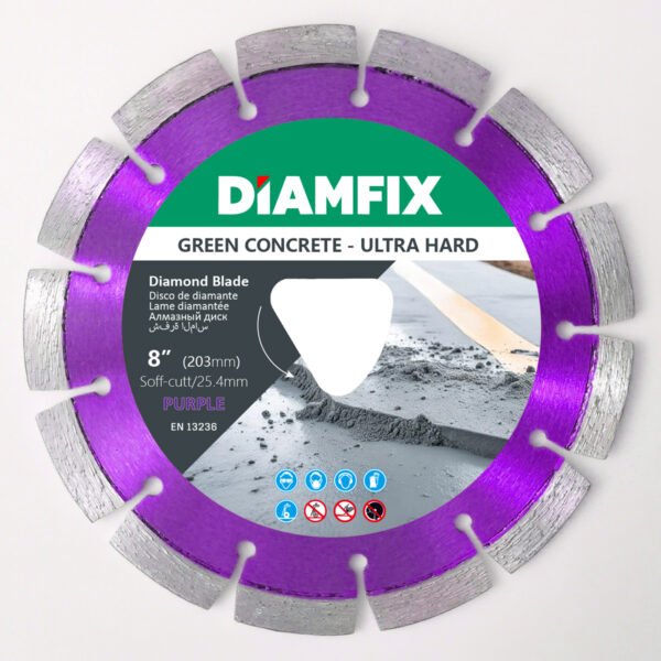 DiamFix Diamond Blade for Ultra-hard Green Concrete Early Entry Soff-cut Blade