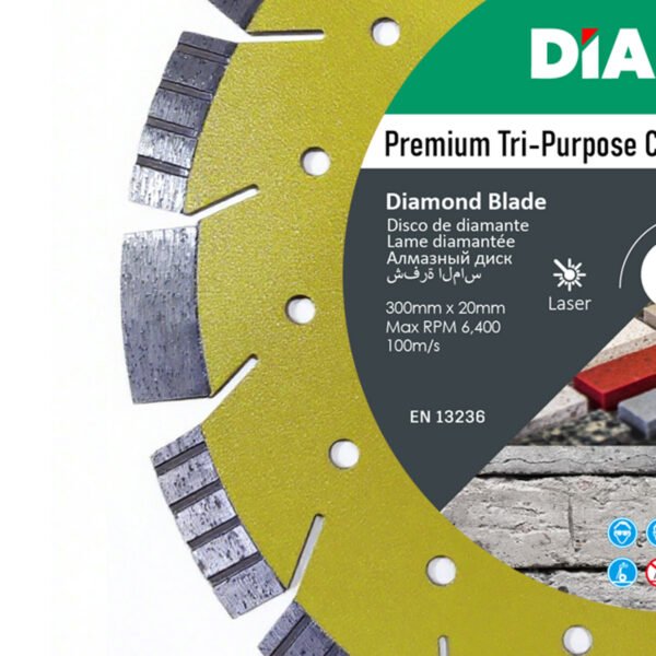 DIAMFIX TRI-PURPOSE DIAMOND BLADE GRANITE CONCRETE ASPHALT