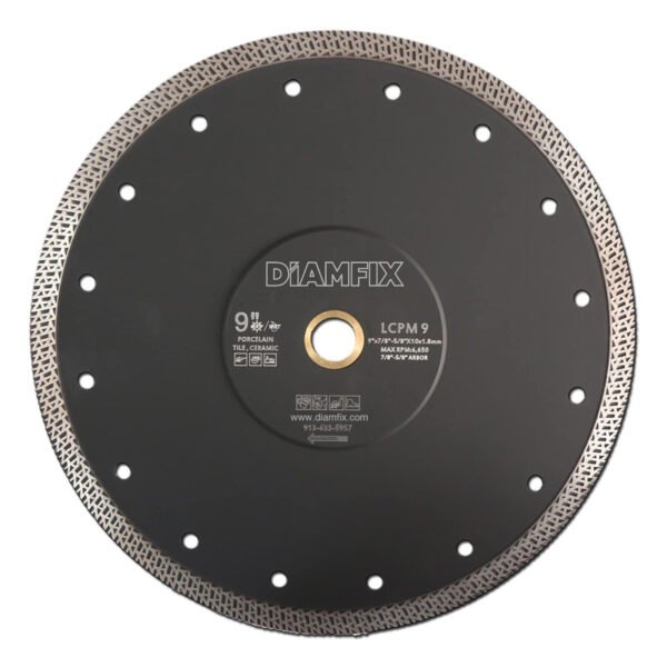 DiamFix 115mm Super Thin Continuous Mesh Rim Diamond Blade for Porcelain & Ceramic Tiles