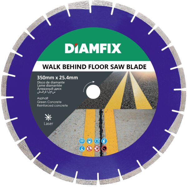 Diamfix High-Efficiency and Durable Walk-Behind Floor Saw Blade 350MM