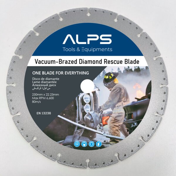 Vacuum-Brazed Diamond Rescue Blade Cutting All Materials
