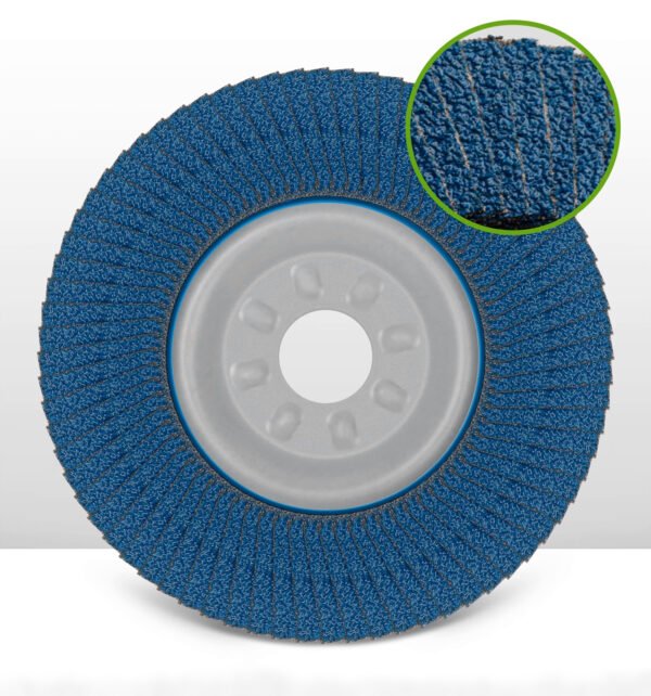 FLAP DISCS FOR STAINLESS STEEL STEEL BACKING