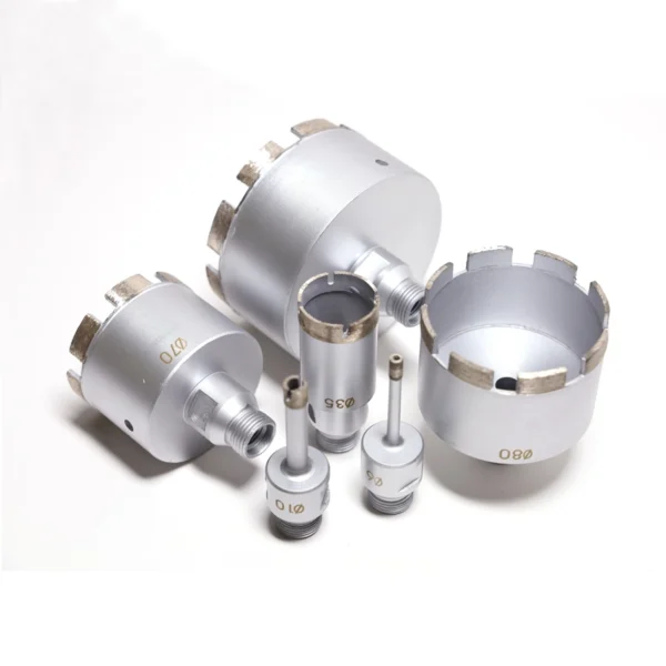 Crown Segment Diamond Core Bits for Stone, Granite, Quartzite & Porcelain Tile