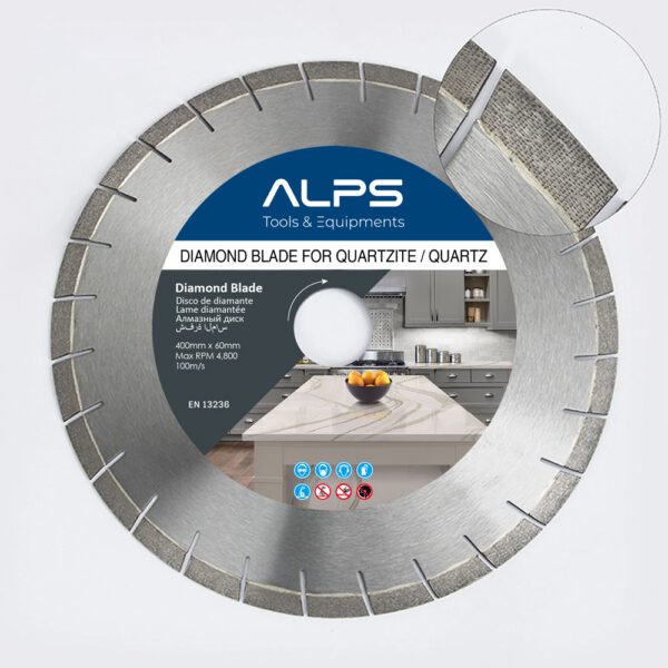 DIAMOND BLADE FOR QUARTZITE QUARTZ ENGINEERING STONE – Precision Cutting with Array-Pattern Segments