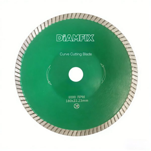 DiamFix Turbo Diamond Discs For Curve Cutting – Porcelain, Granite & Stone115mm - 230mm (4)