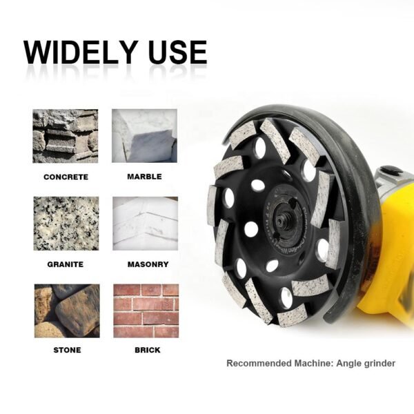 ALPS Diamond Turbo-Shaped Grinding Cup Wheel for Grinding Concrete Masonry Marble 105mm -125mm