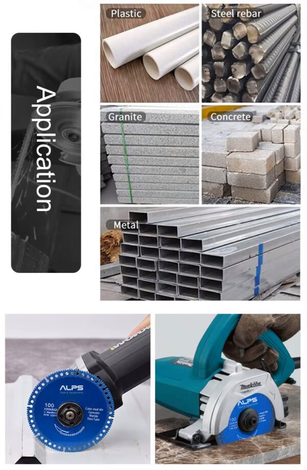 Multifunctional Vacuum Brazed Diamond Saw Blade for Steel Stone and Plastic